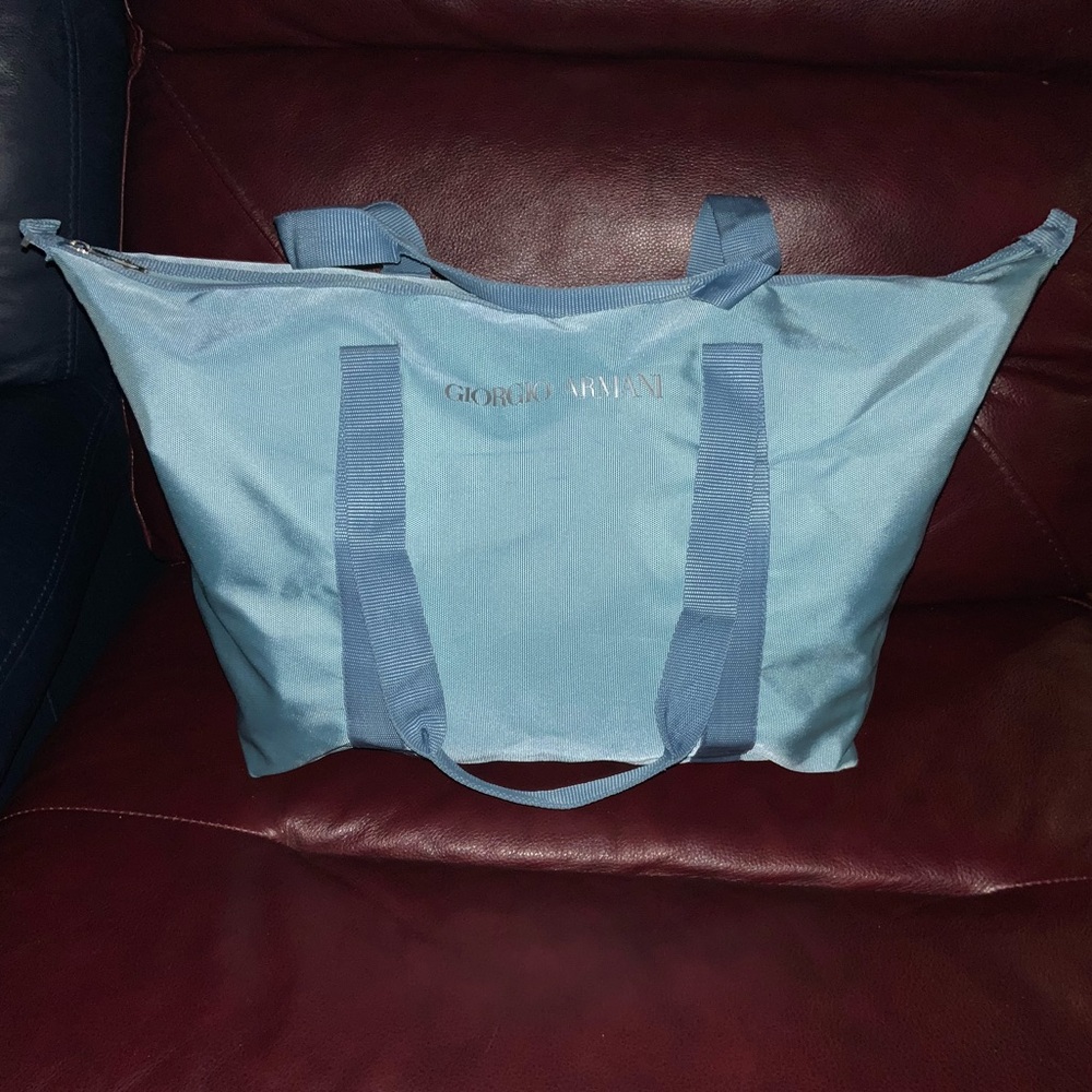 Giorgio Armani nylon tote bag. NWOT.